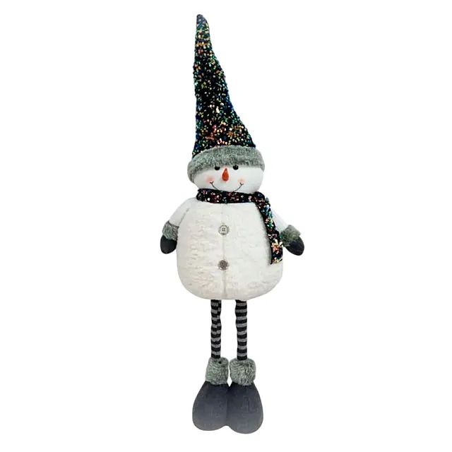 Фигура новогодняя Калядны час Bright Snowman MU20203912G 93 см grey