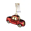 Игрушка елочная Калядны час Red Car YC412101 стекло 10*5.2 см
