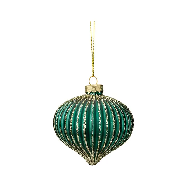 Игрушка елочная Калядны час Deep green O5225-294 8*8 см