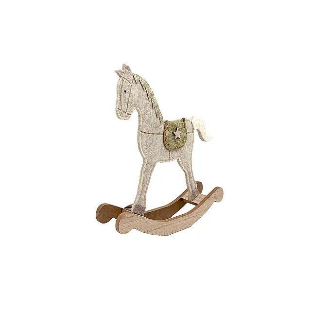 Сувенир новогодний Калядны час Felt Rocking Horse 245149-1 31.5 см