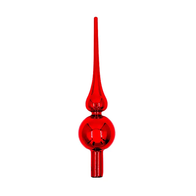 Верхушка елочная Калядны час Classic red YC412906 6*26 см