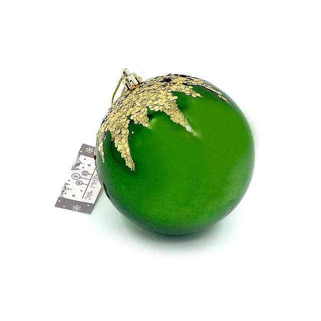 Шары Калядны час Green and Gold MY2024-05 10 см