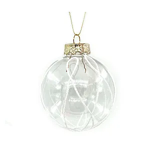 Шар Калядны час Frosty lines MY2024-39 8 см