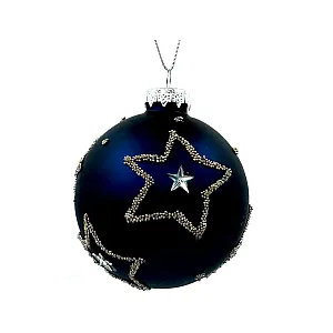 Шар Калядны час Midnight MX045 8 см