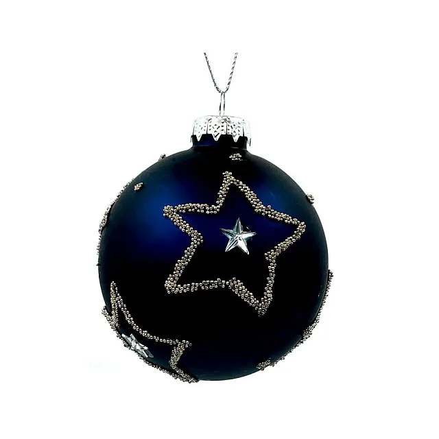 Шар Калядны час Midnight MX045 8 см