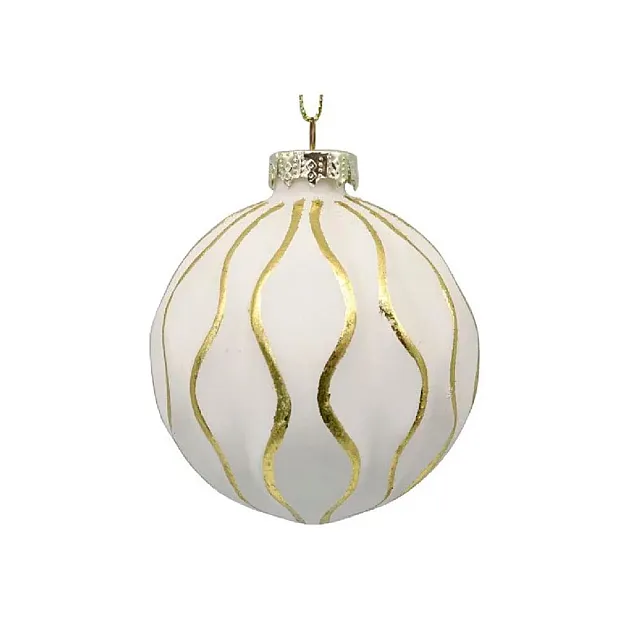 Шар Калядны час Veil Gold MX097 8 см