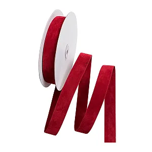 Лента декоративная Калядны час Red velvet MULF12 1.5 см 9 м