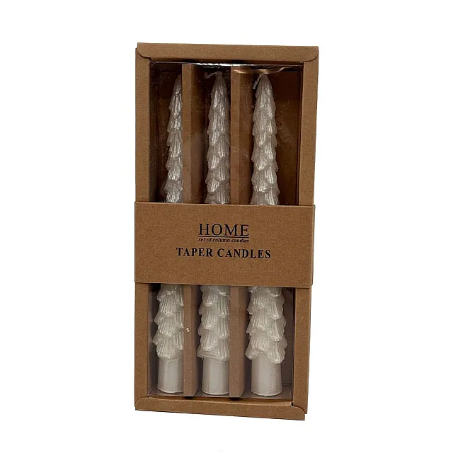 Набор свечей Калядны час Pearl Pines MULH14 20 см 3 шт