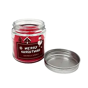Свеча декоративная Калядны час Merry Christmas red MULSD6065-12R 6.5 см