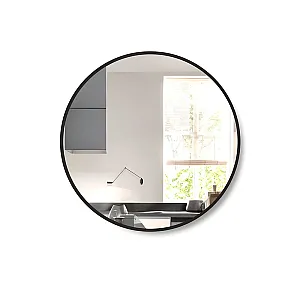 Зеркало Алмаз-Люкс Д-028 со шлифованной кромкой и УФ-печатью черный 50 см