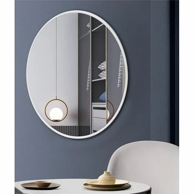 Зеркало Алмаз-Люкс Д-041 с белой УФ-печатью 70 см