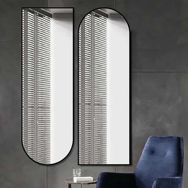 Зеркало Алмаз-Люкс Д-027 с черной УФ-печатью 120*40 см