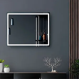 Зеркало Алмаз-Люкс Travel Dallas 9070sh-6 с фронтальной подсветкой с сенсорной кнопкой и подогревом 90*70 см