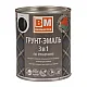 Грунт-эмаль BauMaster 3 в 1 по ржавчине черная Ral 9005 0.8 кг