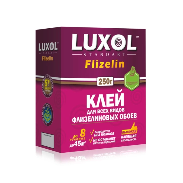 Клей обойный Luxol флизелин Standart 250 г Клей обойный Luxol флизелин Standart 250 г