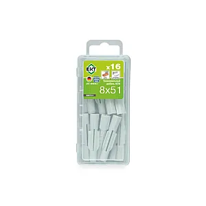 Дюбель ЕКТ KEW UDD 8*51 мм универсальный нейлон 16 шт