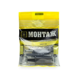 Дюбель с гвоздевым шурупом Монтаж BM001149 6*40 потай 10 шт