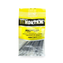Дюбель с гвоздевым шурупом Монтаж BM001150 6*60 потай 10 шт