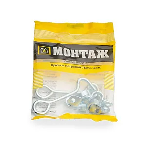 Крючок ветровой Монтаж BM001520 75 мм цинк 2 шт