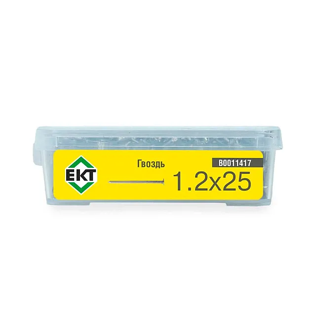 Гвоздь строительный 1.2*25 мм ЕКТ B0011417 контейнер 0.15 кг