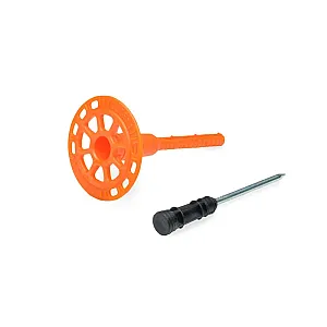 Держатель теплоизоляции ЕКТ 10*180 со стальным гвоздем с термо-заглушкой 60 шт