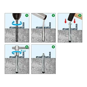Анкерный болт с гайкой 10*97 мм ЕКТ B0011628