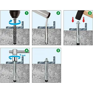 Анкерный болт с гайкой 12*99 мм ЕКТ B0011634