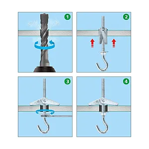 Дюбель складной пружинный ЕКТ B0011706 полукольцо 6*102 мм