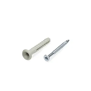 Дюбель быстрого монтажа ЕКТ B009132 6*40 мм с гвоздевым шурупом гриб 10 шт