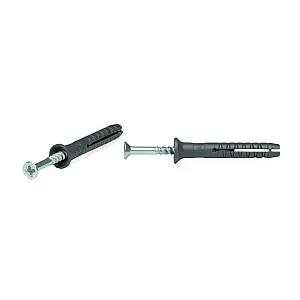 Дюбель быстрого монтажа ЕКТ B009150 8*60 мм с гвоздевым шурупом потай 10 шт