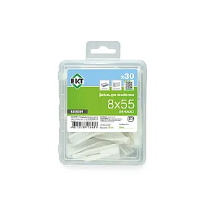 Дюбель для пенобетона ЕКТ B009399 8*55 30 шт