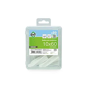 Дюбель для пенобетона ЕКТ B009400 10*60 мм 20 шт