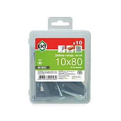 Дюбель-гвоздь 10*80 мм ЕКТ B010032 GL потай 10 шт