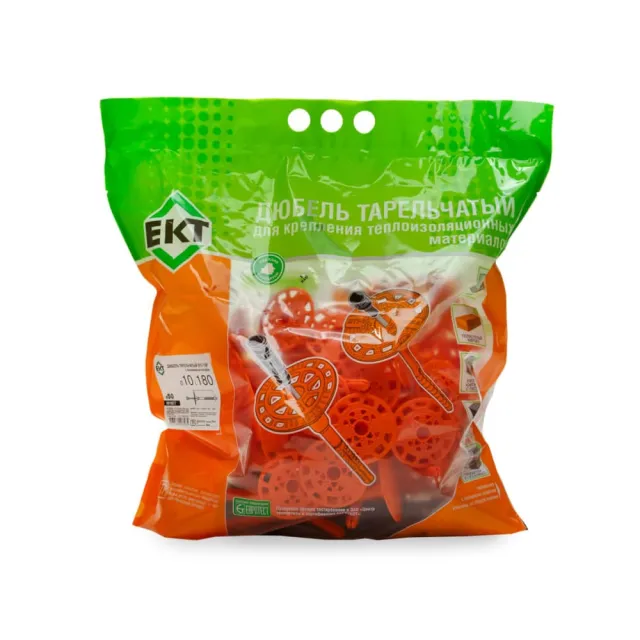 Держатель теплоизоляции ЕКТ B010077 10*180 мм с полиамидным гвоздем DTI-10P 50 шт