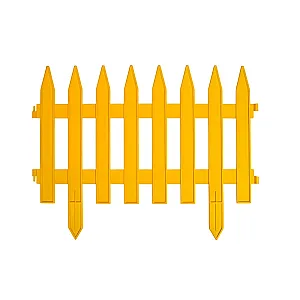 Забор декоративный Гарденпласт Gotika №3 желтый