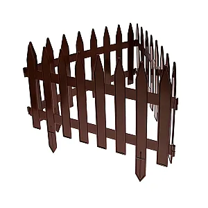 Забор декоративный Гарденпласт Gotika №3 шоколад