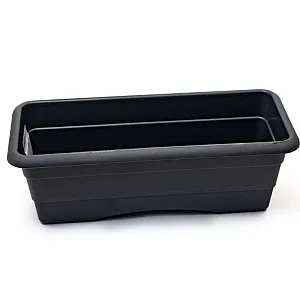 Ящик балконный Гарденпласт №1 графит 400*140 мм