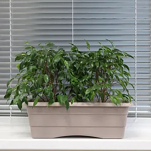 Ящик балконный Гарденпласт №1 капучино 400*140 мм