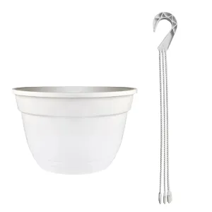 Горшок подвесной Петуния №2 белый 250*150 мм 5 л