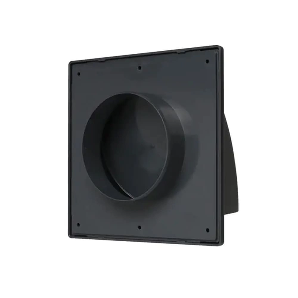 Вентрешетка Storm KF-1717-F100GR 170*170 мм фасадная с обратным клапаном и фланцем 100 мм серая Вентрешетка Storm KF-1717-F100GR 170*170 мм фасадная с обратным клапаном и фланцем 100 мм серая