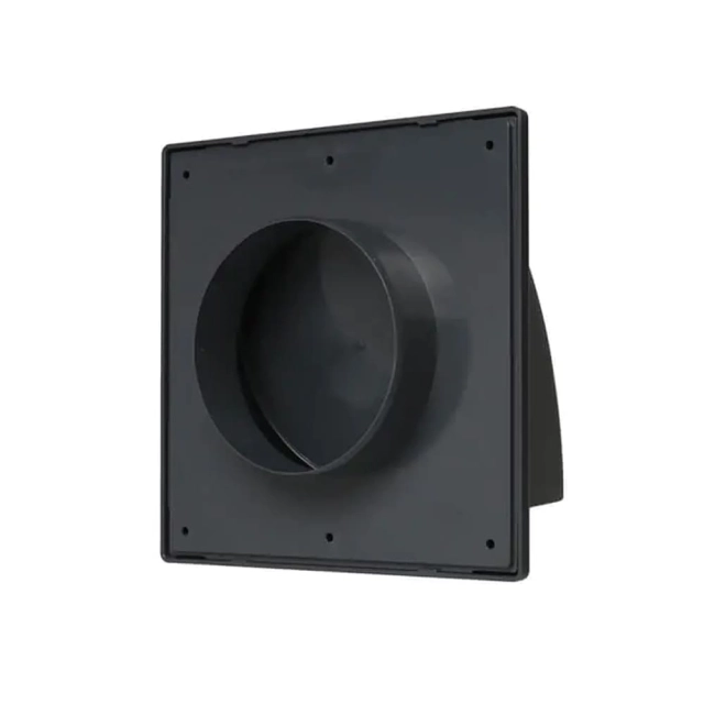 Вентрешетка Storm KF-1717-F100GR 170*170 мм фасадная с обратным клапаном и фланцем 100 мм серая Вентрешетка Storm KF-1717-F100GR 170*170 мм фасадная с обратным клапаном и фланцем 100 мм серая