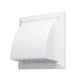 Вентрешетка Storm KF-1717-F125W фасадная 170*170 мм с обратным клапаном и фланцем 125 мм Вентрешетка Storm KF-1717-F125W фасадная 170*170 мм с обратным клапаном и фланцем 125 мм