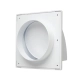 Вентрешетка Storm KF-1717-F125W фасадная 170*170 мм с обратным клапаном и фланцем 125 мм Вентрешетка Storm KF-1717-F125W фасадная 170*170 мм с обратным клапаном и фланцем 125 мм