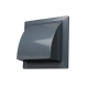 Вентрешетка фасадная Storm KF-1717-F125GR 170*170 мм с обратным клапаном и фланцем 125 мм серая Вентрешетка фасадная Storm KF-1717-F125GR 170*170 мм с обратным клапаном и фланцем 125 мм серая
