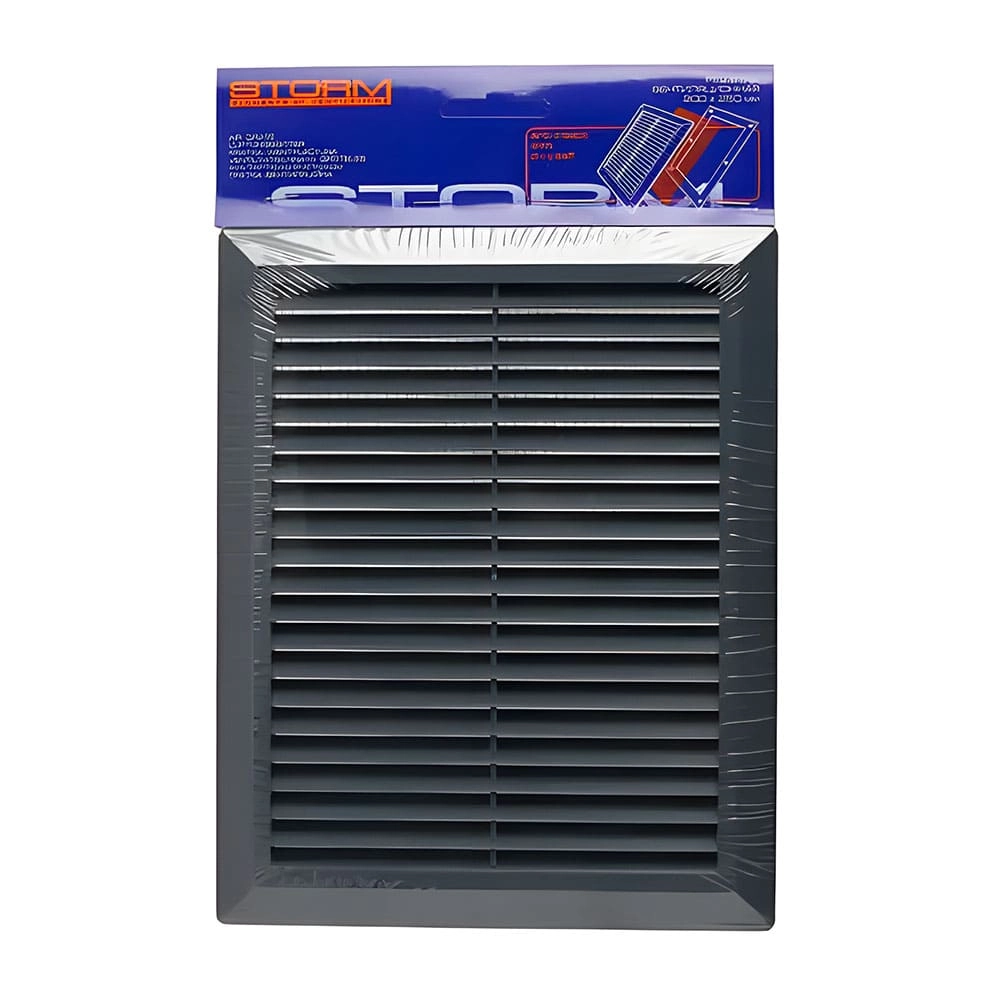 Вентрешетка Storm RS-2025-GR 200*250 мм серая Вентрешетка Storm RS-2025-GR 200*250 мм серая