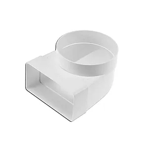 Колено-переходник угловое Storm 51SK10FP для воздуховодов 55*110 и фитинга D100 мм