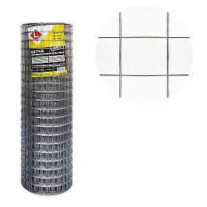 Сетка сварная Lihtar 50*50*1.6 мм оцинкованная 1 м