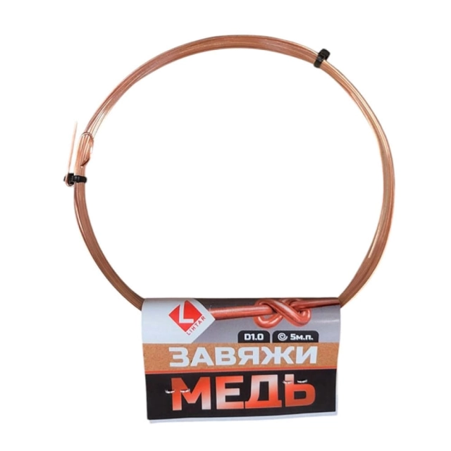 Проволока медная Lihtar завяжи 1 мм*5 м Проволока медная Lihtar завяжи 1 мм*5 м