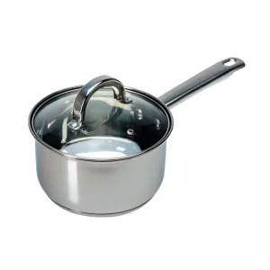 Сотейник Home Line Greta GS-01211-16SP код 200894 из нержавеющей стали со стеклянной крышкой 1.7 л