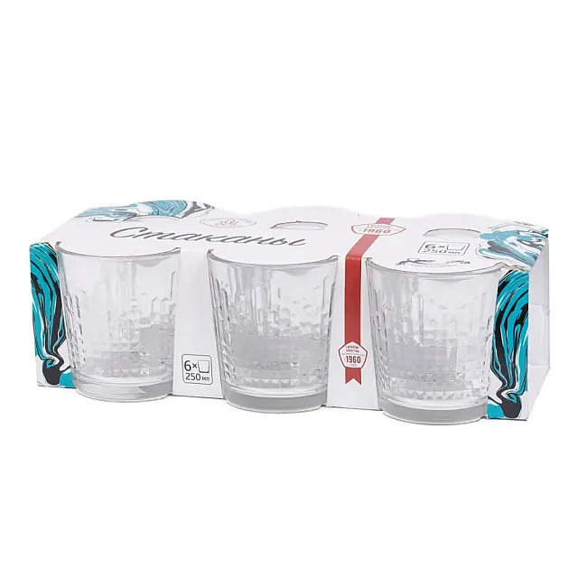 Набор стаканов ОСЗ  20с2197 Асимметрия 250 мл 6 шт